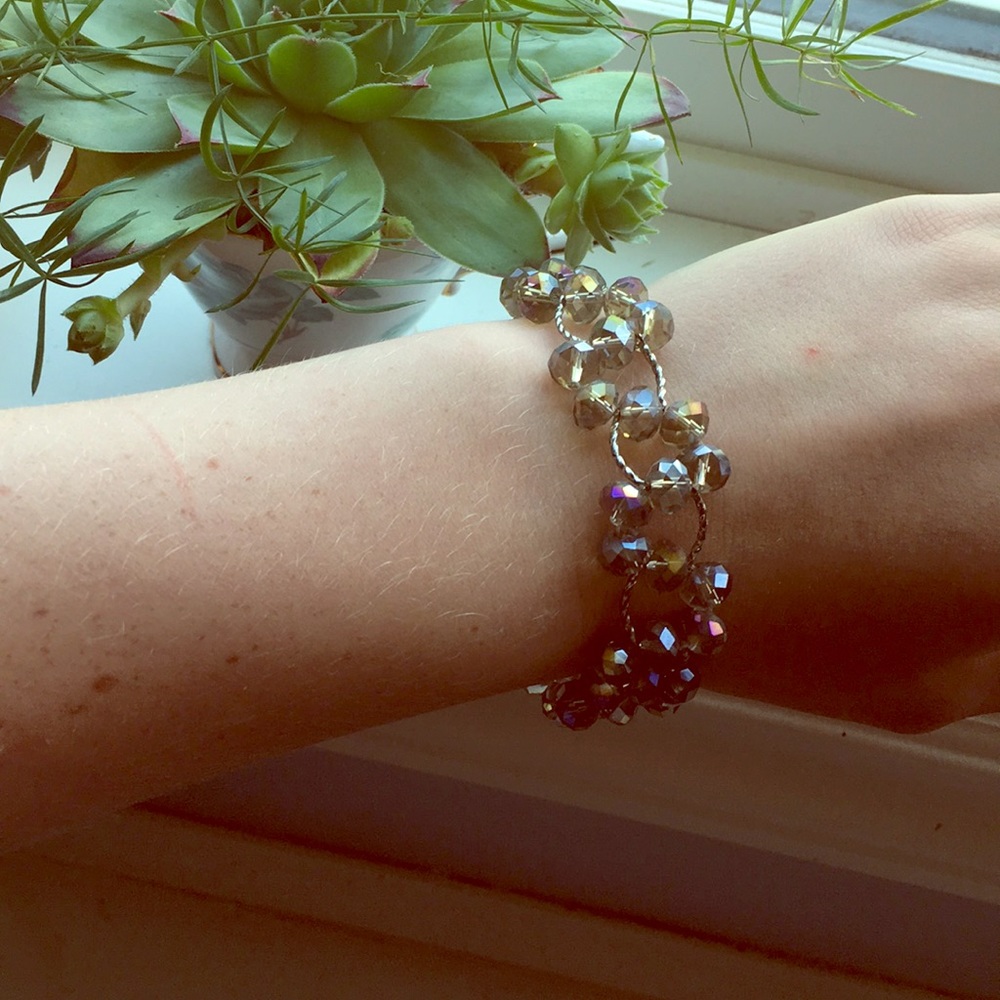 Grey/Brown/Silver Vintage Bracelet